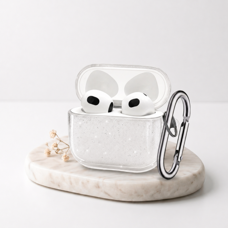 Funda para AirPods Pro 2 Transparente Brillosa