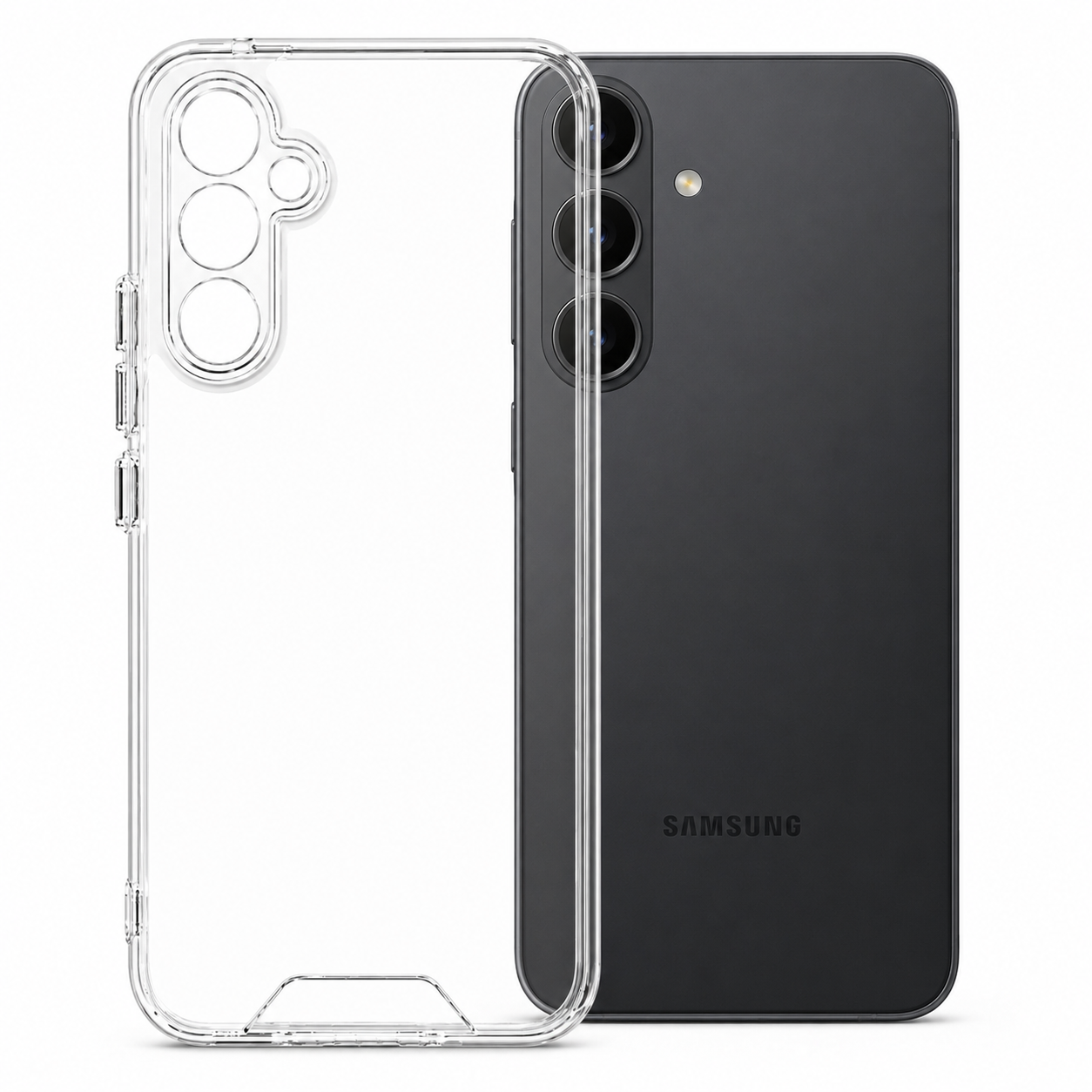 Funda Transparente con Protección de Cámara para Samsung