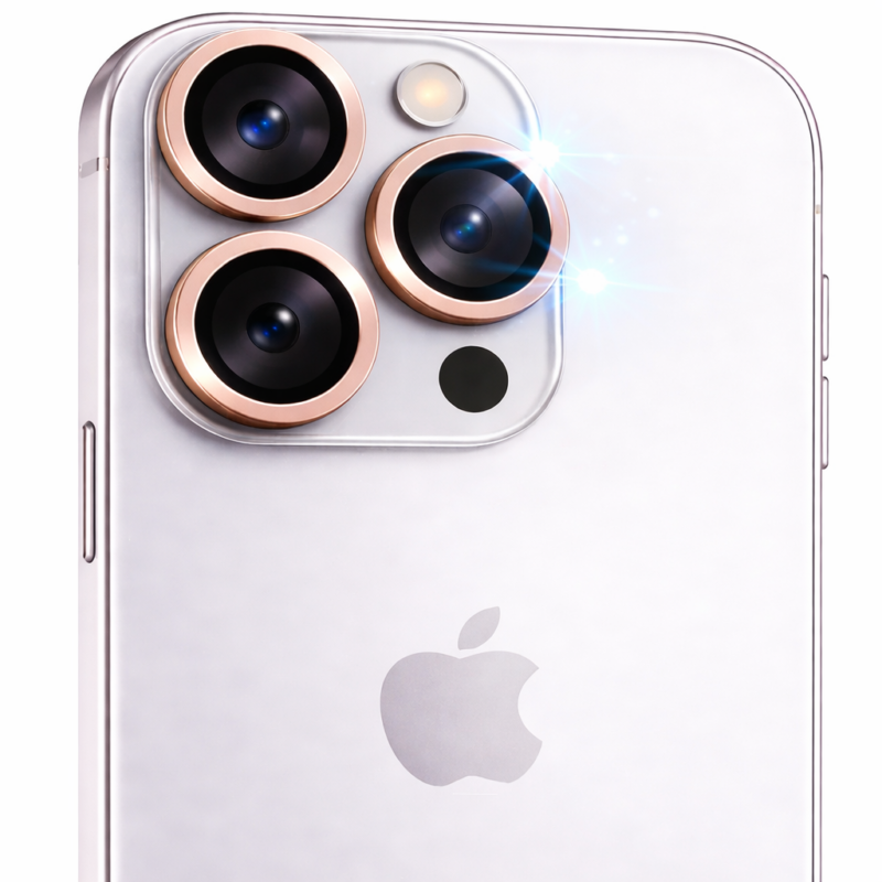 Protector de Cámara Dorado para iPhone