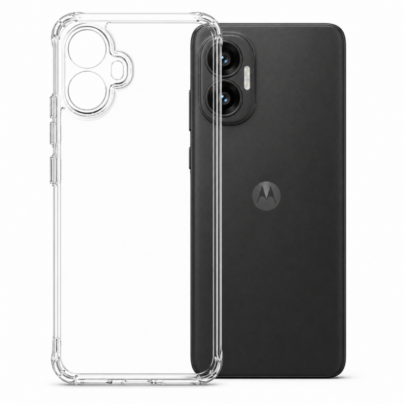 Funda Transparente con Protección de Cámara para Motorola