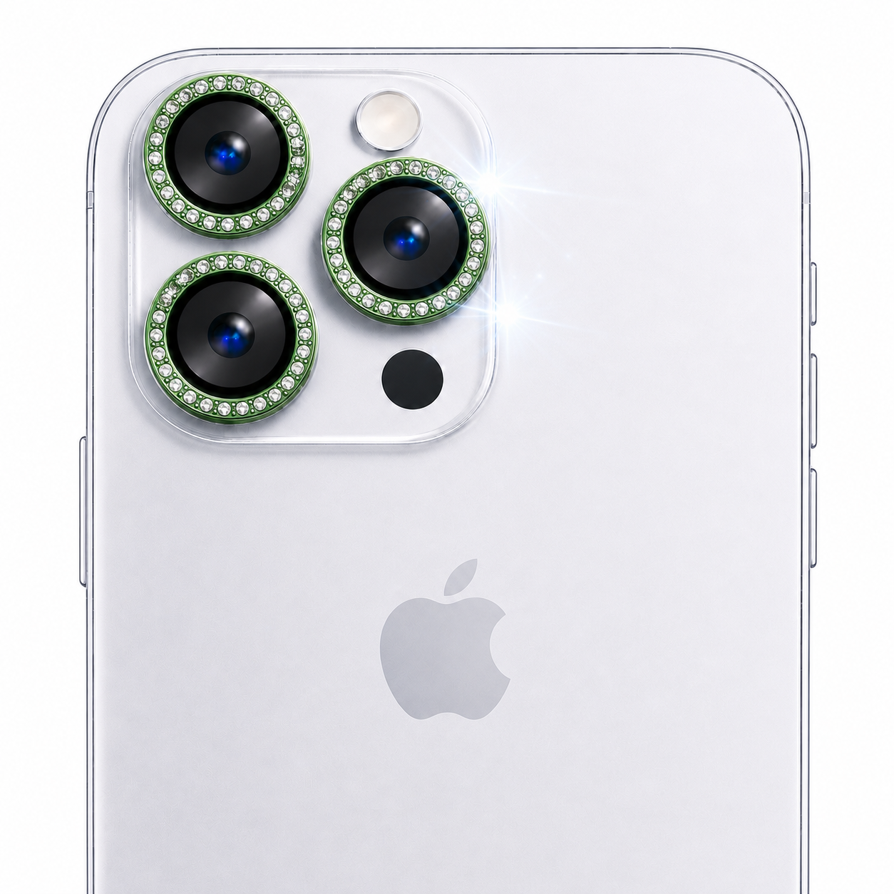Protector de Cámara Strass Verde para iPhone